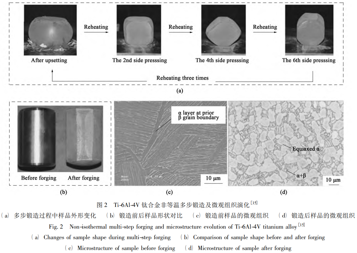 鍛造工藝對(duì)航空用鈦合金微觀組織演變及力學(xué)性能的影響